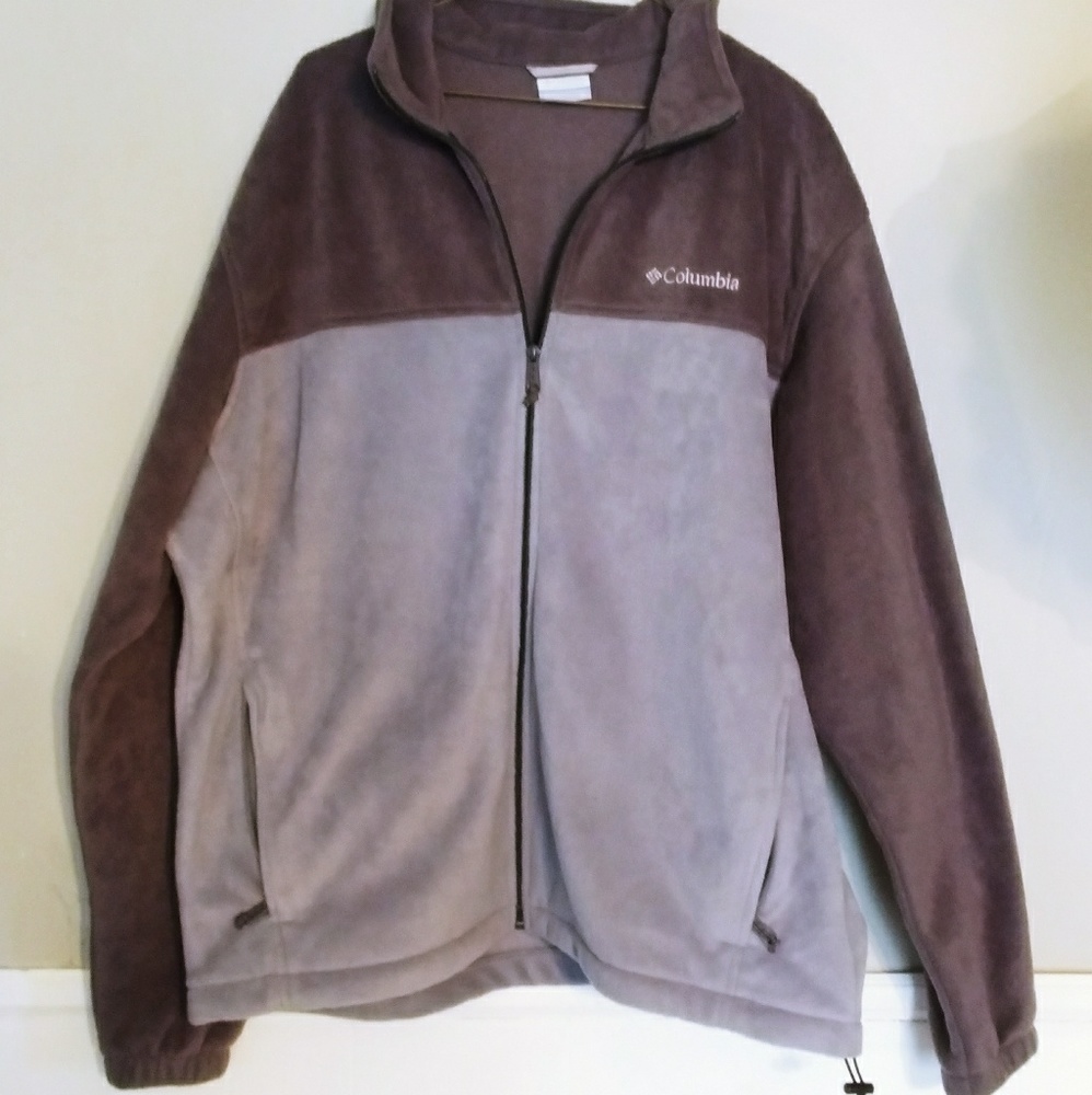 Mens Columbia full zip fleece two tone